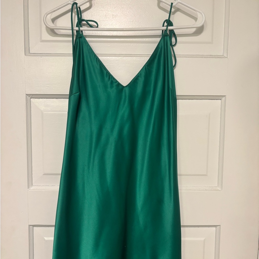 Victoria's Secret Emerald Green Satin Lingerie